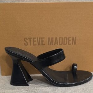 Steve Madden Black Strappy Heels